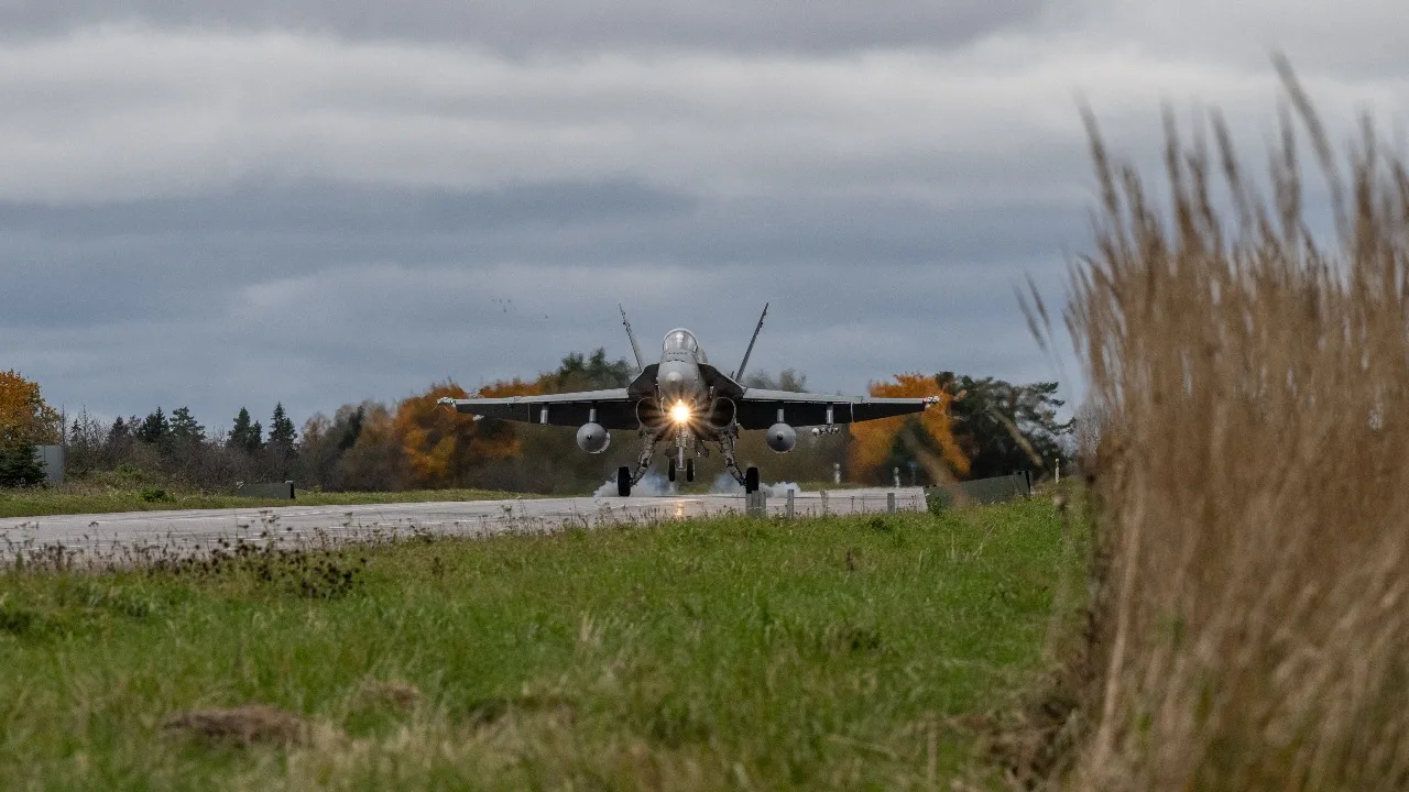 For the first time in history, Royal Canadian Air Force CF-18 fighters operated from highways in Estonia