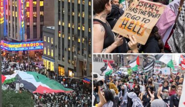 Anti-Israel protesters chant antisemitic slogan in NYC on two-year anniversary of Hamas' Oct. 7 attack