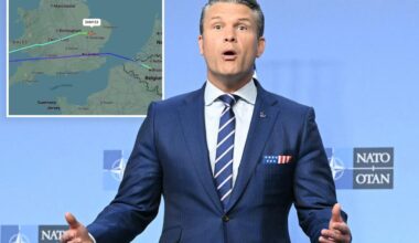 Pete Hegseth's plane makes 'unscheduled landing' in UK after cracked windshield