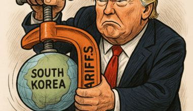 Trump Tariffs Begin to Squeeze South Korean Electronics Giants (Image supported by ChatGPT)