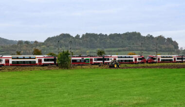 Ce premier train en «unité multiple» a circulé entre Luxembourg et Gouvy, en Belgique.