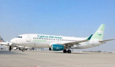 Cyprus airways in larnaca-heraklion route