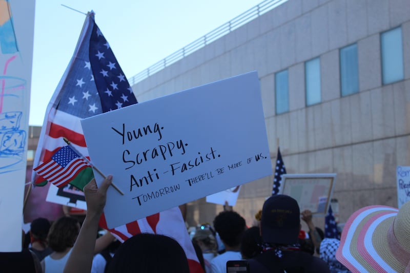 “Young. Scrappy. Anti-Fascist. Tomorrow, there’ll be more of us”