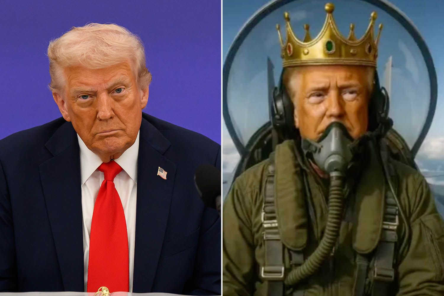 Donald Trump Posts AI Video of Himself Bombing Protesters