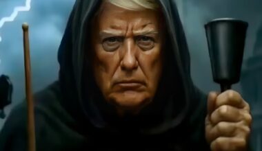 Donald Trump posts AI Grim Reaper-themed music video
