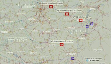 Ukrainian drones struck four major 500-750kV substations in Russia over the past week that transmit power from plants to central regions including Moscow, reducing capacity and raising cascading blackout risk.