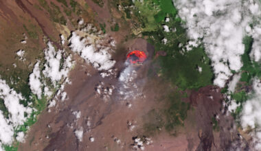 Earth from Space: Kilauea lava lake, Hawaii