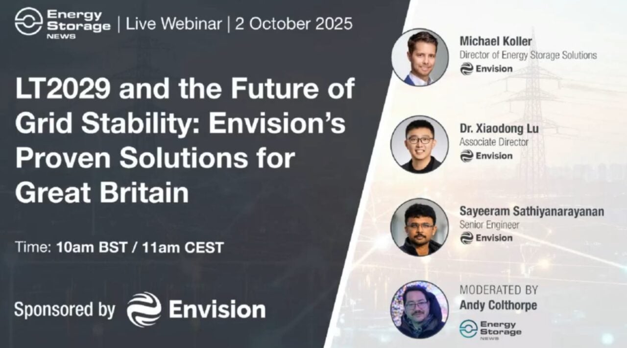 VIDEO: Taking on the UK's LT2029 tender and the future of grid stability services, with Envision