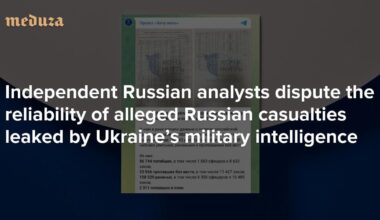 Counting bodies, casting doubts Independent Russian analysts dispute the reliability of alleged Russian casualties leaked by Ukraine’s military intelligence — Meduza