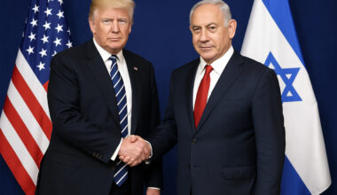 Donald Trump and Benjamin Netanyahu. Image obtained with Artificial Intelligence.