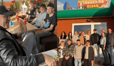 Polish president eats kebab with schoolchildren after vow on viral TikTok vid