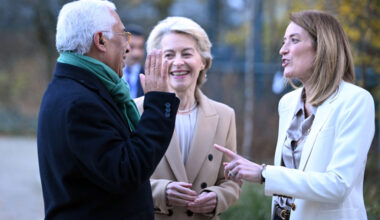 Antonio Costa – Ursula von der Leyen – Roberta Metsola in Brussels