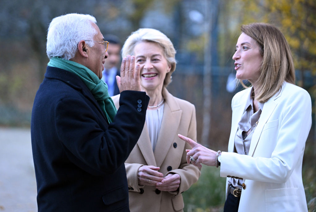 Antonio Costa – Ursula von der Leyen – Roberta Metsola in Brussels