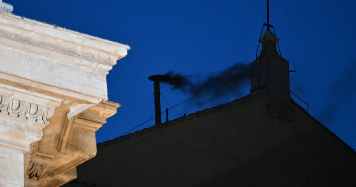 Conclave kicks off with black smoke after fractious week of lobbying and intrigue – POLITICO