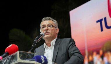 Main opposition party candidate Tufan Erhurman launches presidential campaign in TRNC