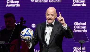 FIFA president Infantino: Football cannot solve conflict, but carries message of peace