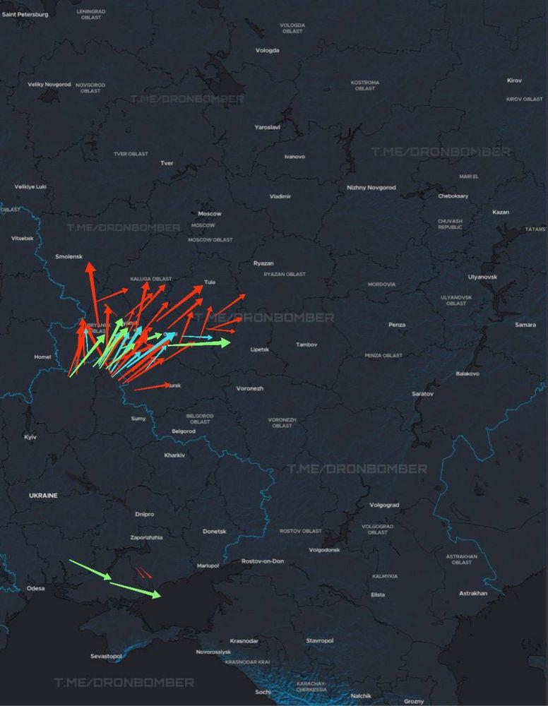 Cruise missiles are flying in a massive strike on Russia. In addition, rocket artillery and strike UAVs have joined the attack. We’re expecting good results.