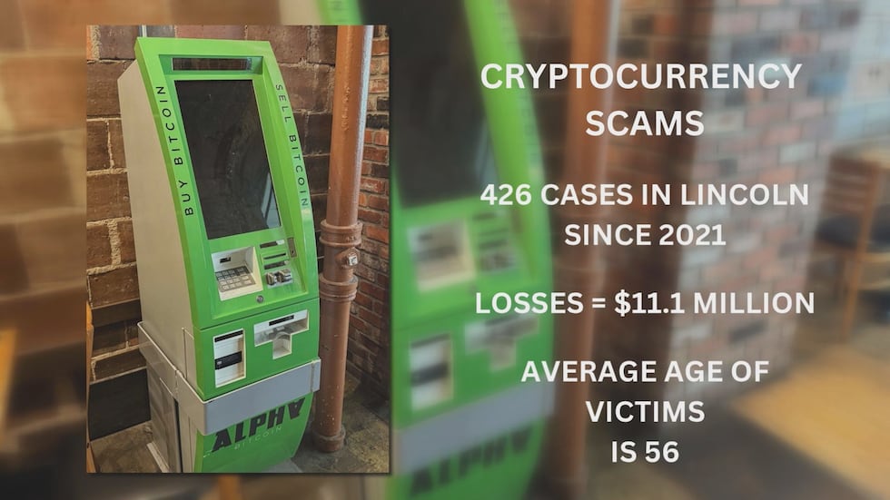 One of more than two dozen cryptocurrency ATMs in Lincoln