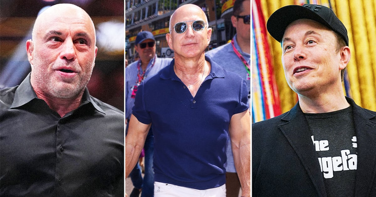 Elon Musk and Joe Rogan Roast ‘Pencil Neck’ Bezos for Getting ‘Jacked’