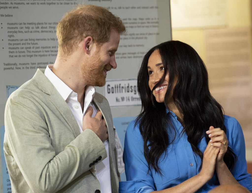 Prince Harry and Meghan Markle in Cape Town in 2019