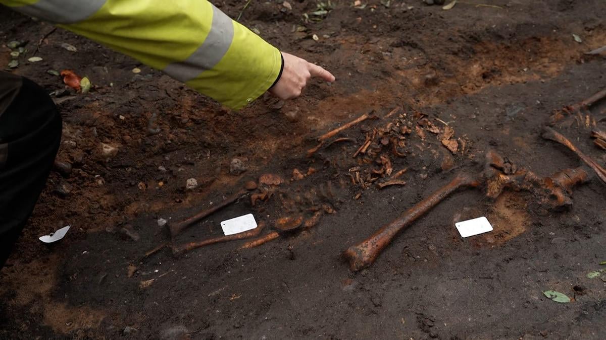 Mere end 50 skeletter dukket op i Aarhus midtby