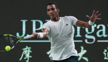 Canada's Auger-Aliassime powers past Musetti to reach Shanghai Masters quarterfinals