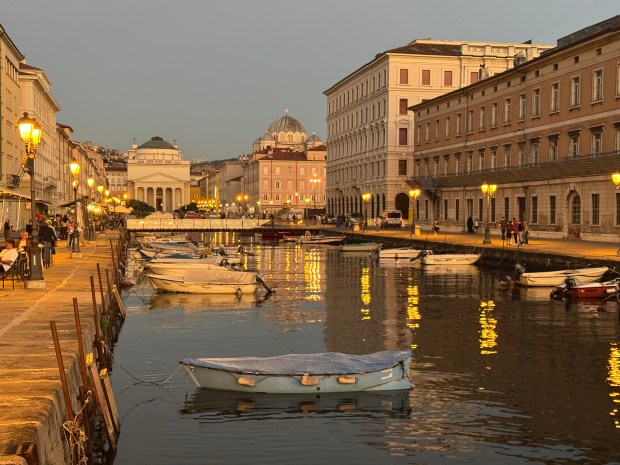 Trieste, Italy, at twilight. Virginia S. Mason