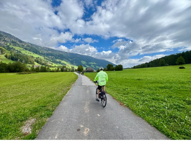 The weather cooperated, other than riding for a couple of hours in one torrential rain storm. Our jackets kept us mostly dry. Virginia S. Mason
