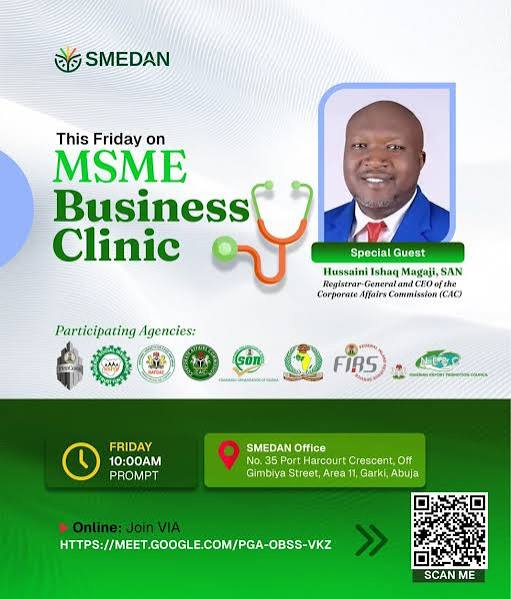 SMEDAN Hosts Business Clinic to Clarify Free Business Name Registration for