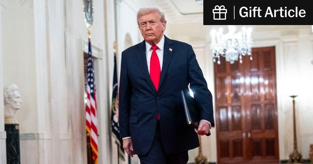 The Shutdown Is Stretching On. Trump Doesn’t Seem to Mind.