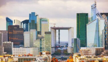 La Défense financial district in Paris.