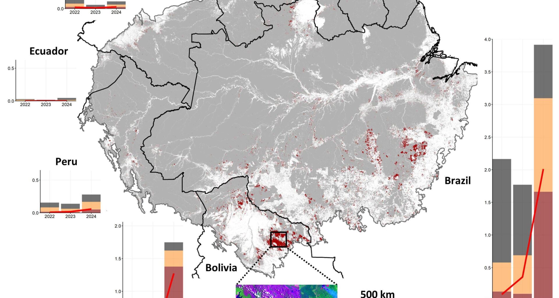Record-breaking 2024 Amazon fires drive unprecedented carbon emissions and ecosystem degradation