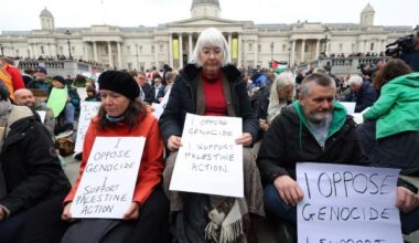 Palestine Action supporters rally in London, six arrested