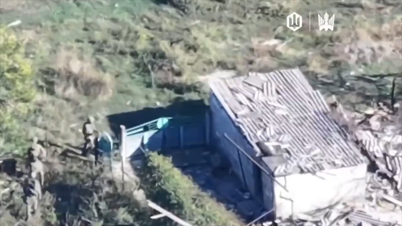 414th "Birds of Madyar" flew an FPV into small building three Russian soldiers were hiding in, Pokrovsk direction