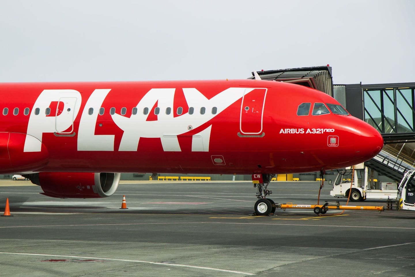 An Airbus A321neo operated by Play Air.