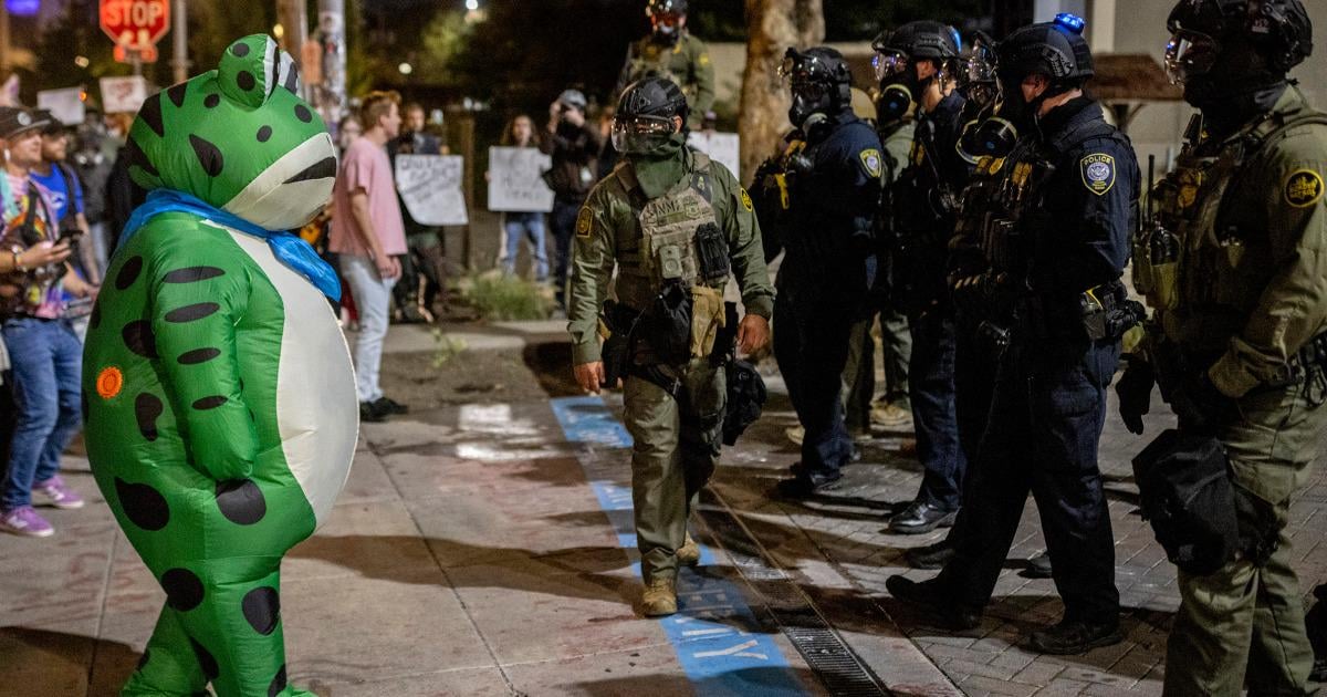 We don't know why Trump thinks Portland 'on fire.' That's frightening. - if Trump can be fooled by a fake video with his own face and voice, what else is fooling him?