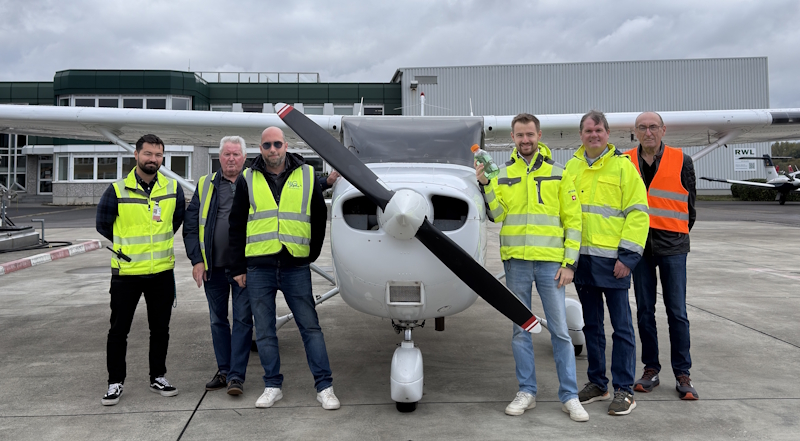 Premiere in Europa: Flughafen Mönchengladbach eröffnet erste öffentliche Tankstelle für bleifreien Flugkraftstoff Swift 100R