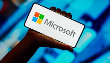 Microsoft Corporation logo on phone-by rafapress via Shuterstock