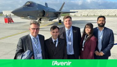 Avec l'arrivée des F-35 en Belgique, c'est le savoir-faire mouscronnois qui a été célébré à Florennes