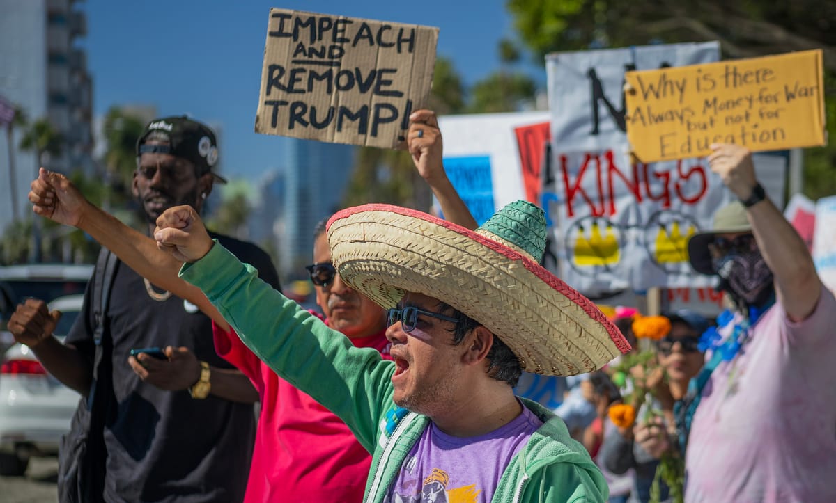 Thousands gather in Long Beach to protest Trump admin