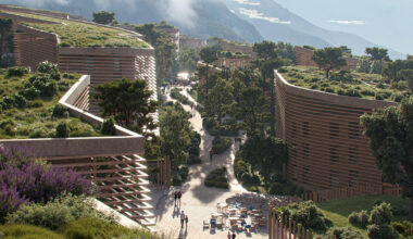 NOA plans walkable neighborhood 'renneria' in italian dolomites