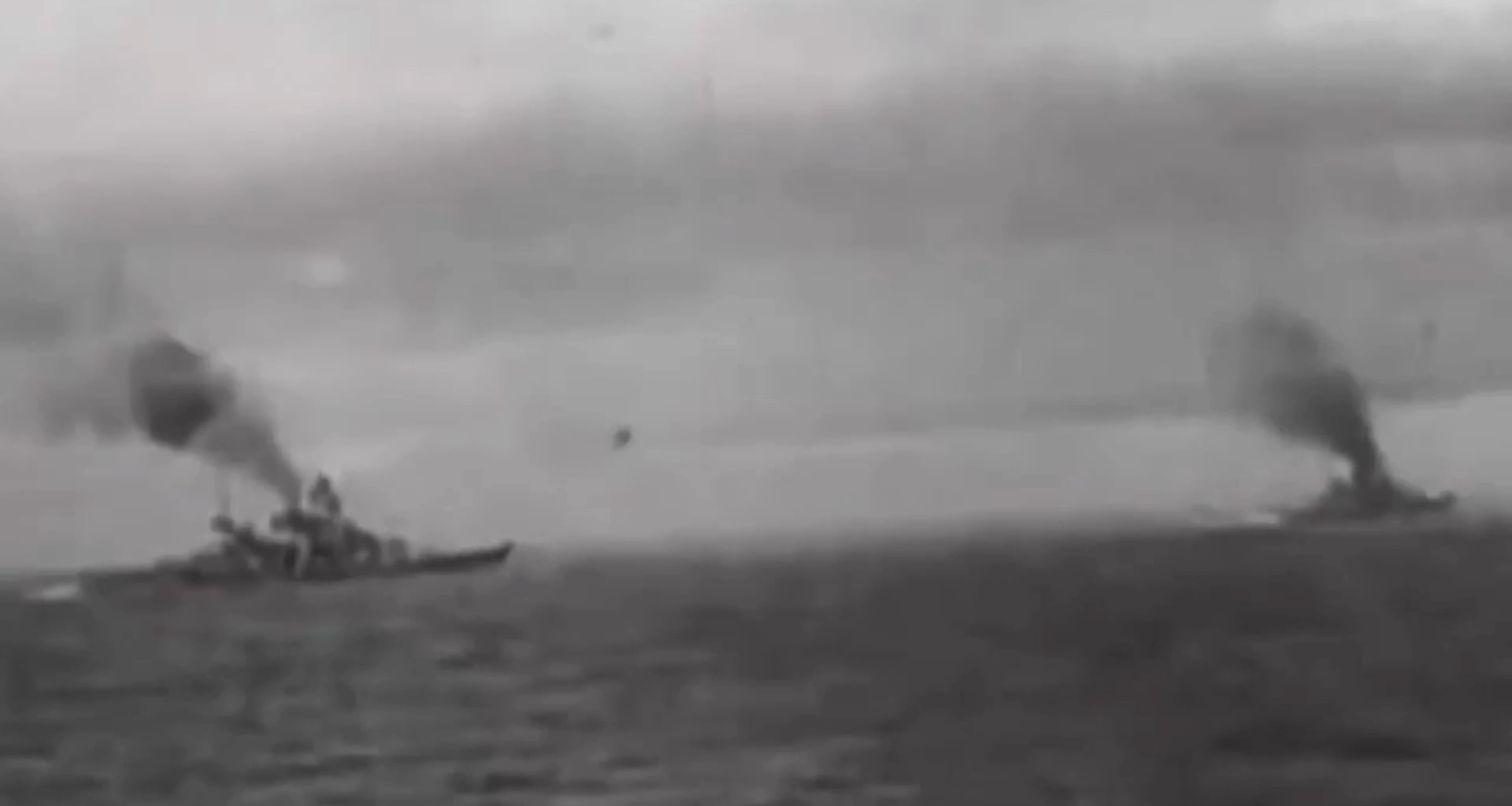 The sinking of British Aircraft carrier HMS Glorious and destroyer escorts by German battlecruisers KMS Scharnhorst & KMS Gneisenau. June 8, 1940