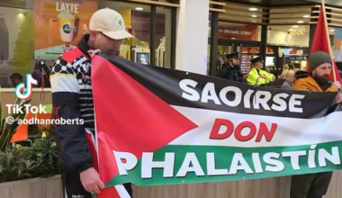 Outside McDonald’s in Derry now