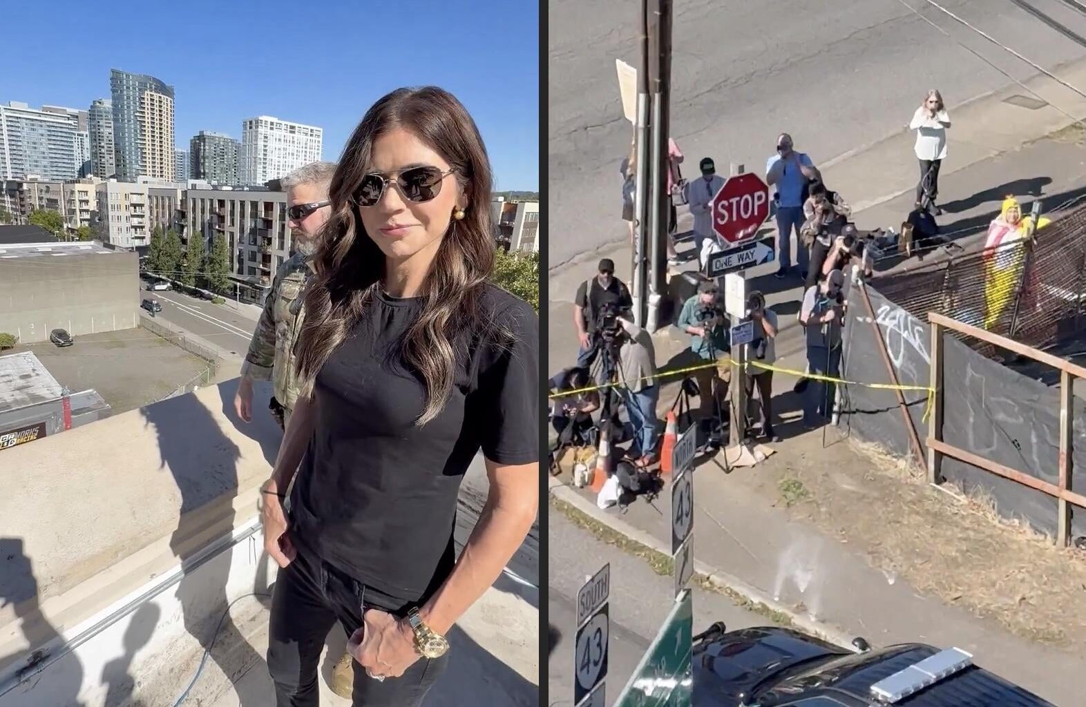 MAGA Influencer Mocked for Bragging About Kristi Noem Staring Down ‘Army of Antifa’: ‘A Chicken and a Dozen People’