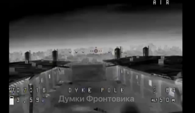 Ukrainian FPV using the buzz of Russian drone as cover, snuck up on a Russian drone operator who was landing his drone [Oct 2025]