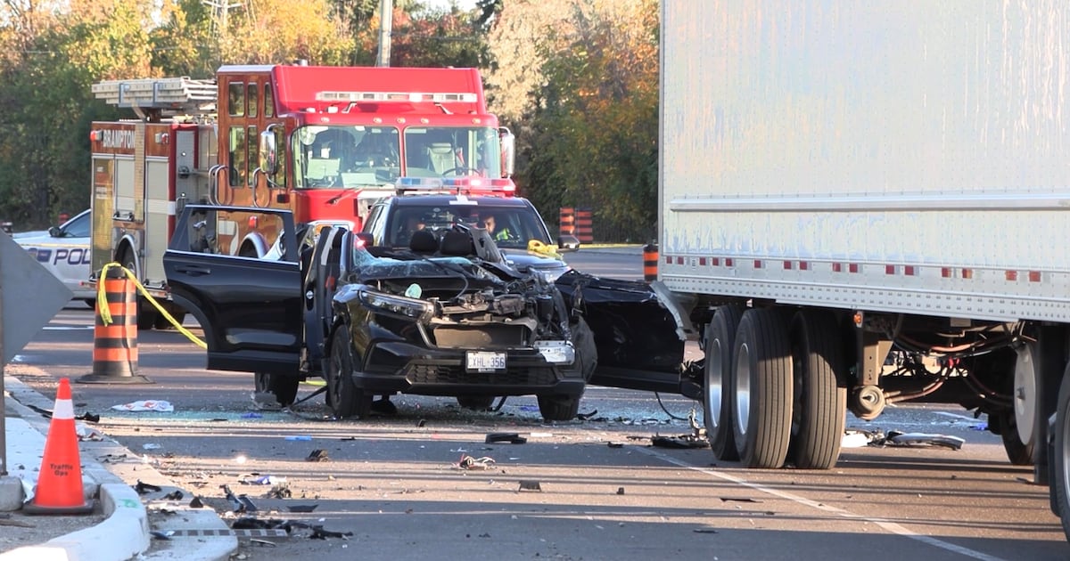 Brampton collision leaves woman in critical condition