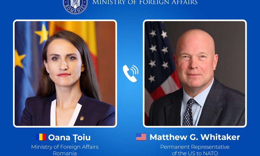 Prima discuție România - SUA după anunțul reducerii trupelor americane în țara noastră: Oana Țoiu a discutat la telefon cu ambasadorul SUA la NATO