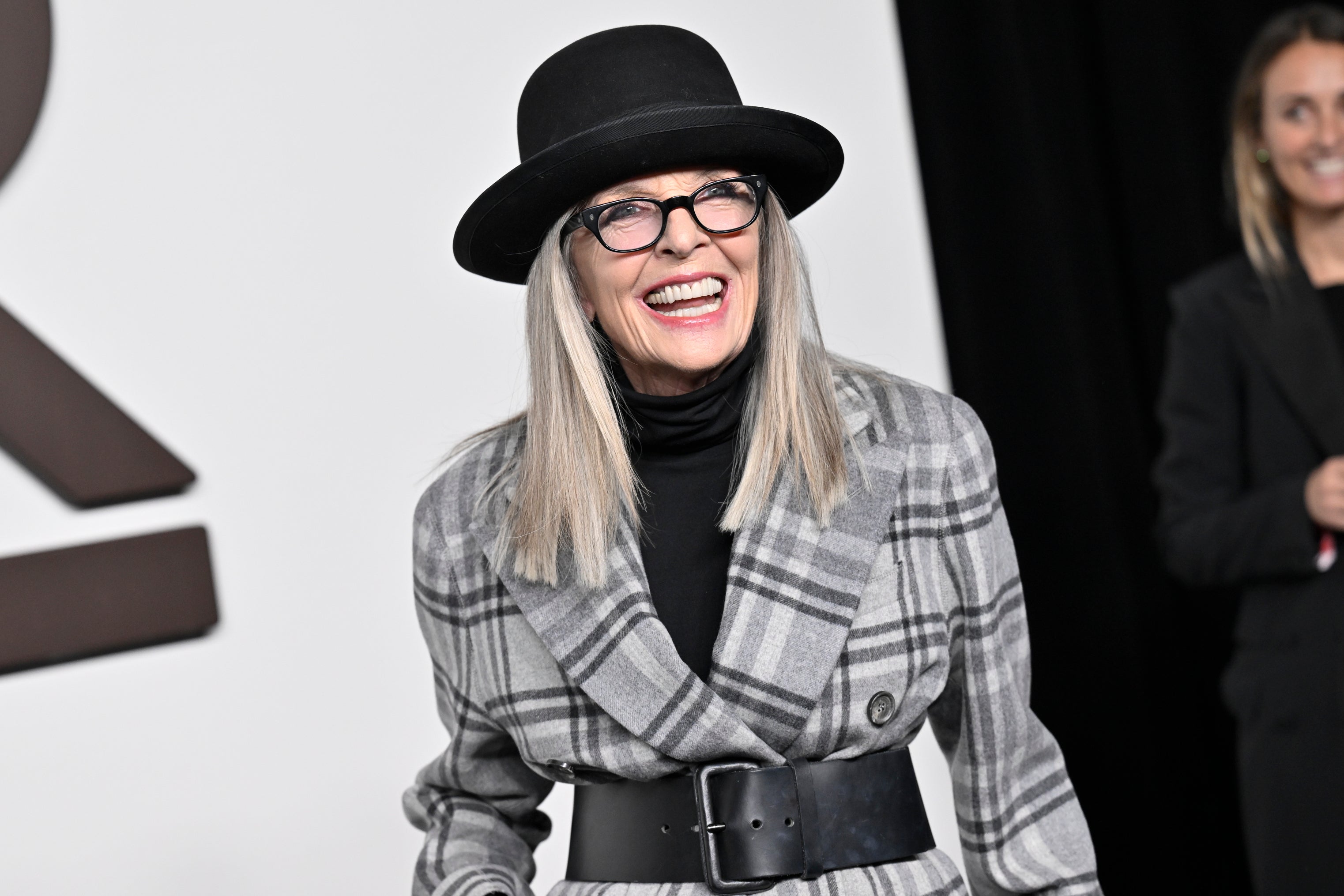 Diane Keaton attends the Ralph Lauren Spring/Summer 2024 collection during New York Fashion Week on Sept. 8, 2023. (Photo by Evan Agostini/Invision/AP, File)