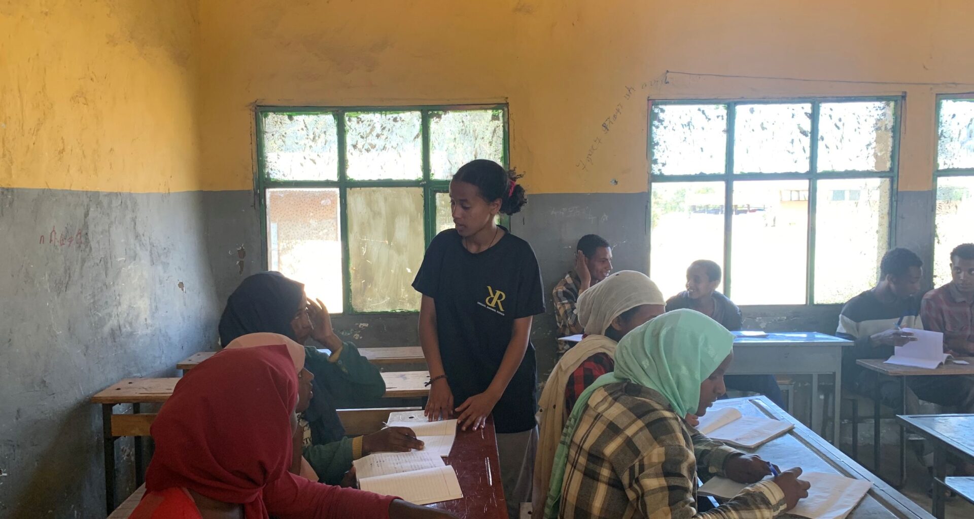 Teens help teach children in Ethiopian refugee camp