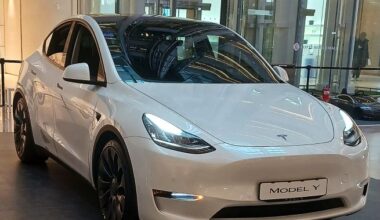 This photo shows Tesla